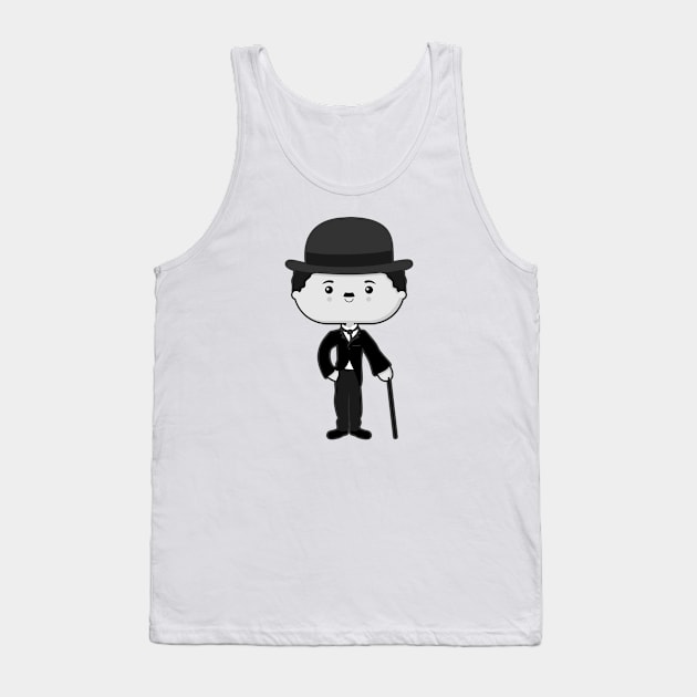 Charlie Chaplin Tank Top by sombrasblancas